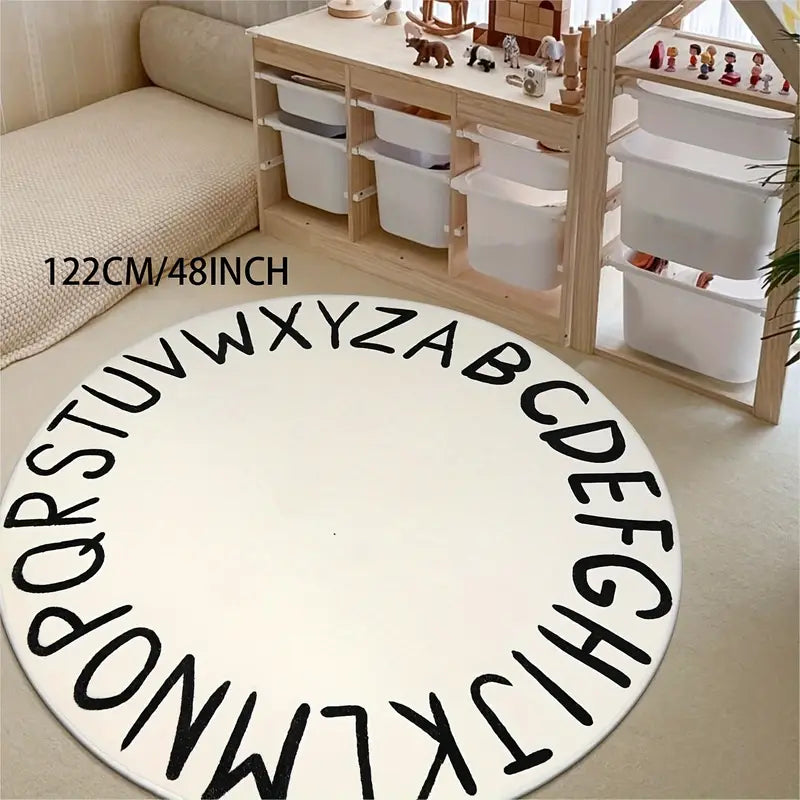 ABC Round Rug