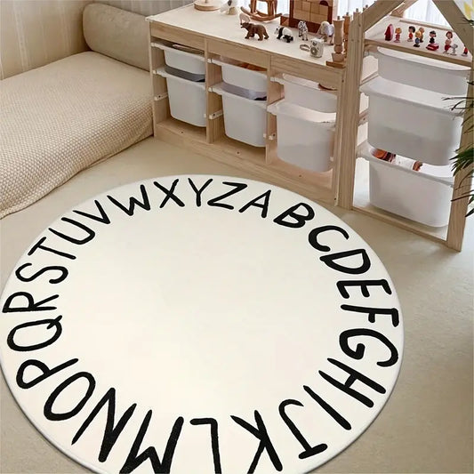 ABC Round Rug